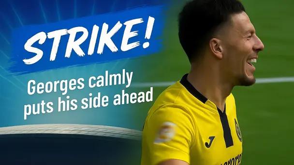 STRIKE! Georges calmly puts his side ahead