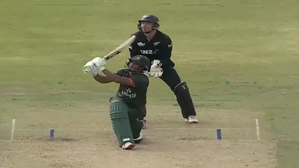 BLITZKRIEG! Tanzid Hasan brings up his sixth ODI fifty