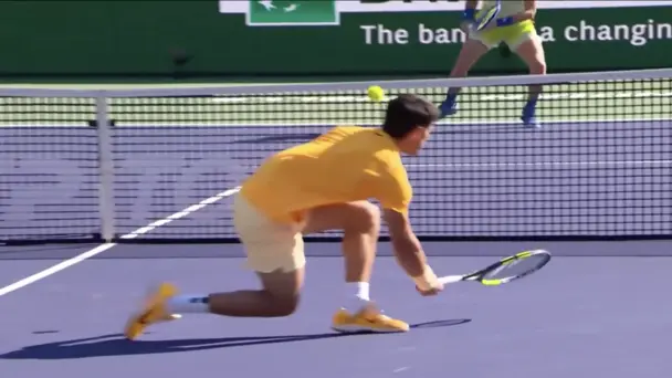 DROP SHOT PERFECTION! Alcaraz receives an applause from Ruud