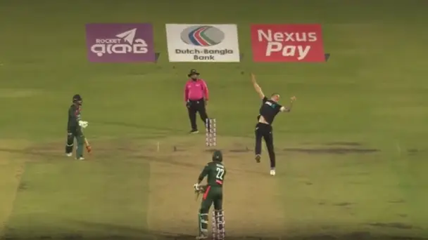 UNREAL! Tickner pulls off a blinder of his own bowling