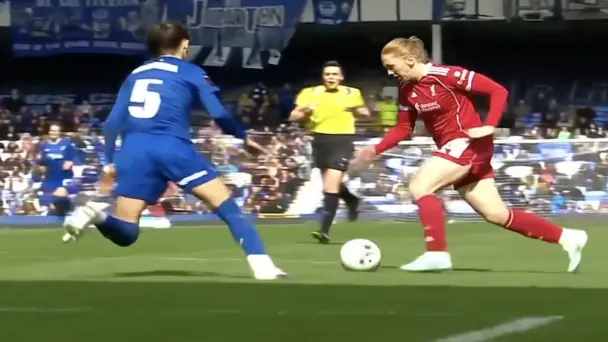 ABSOLUTE SCREAMER! Ceri Holland curls one into the top corner 