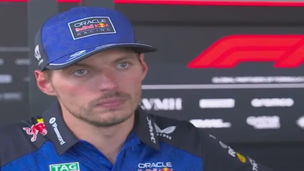 Max Verstappen celebrates a hard-fought podium finish