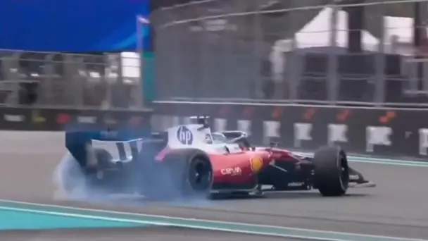 UNLUCKY! Charles Leclerc spins away P3 on final lap