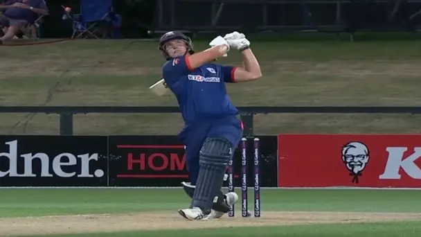 OUT OF THE PARK! Bevon Jacobs smashes a huge six