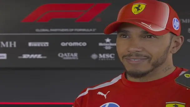 Hamilton discusses the unusual opening laps at Barcelona