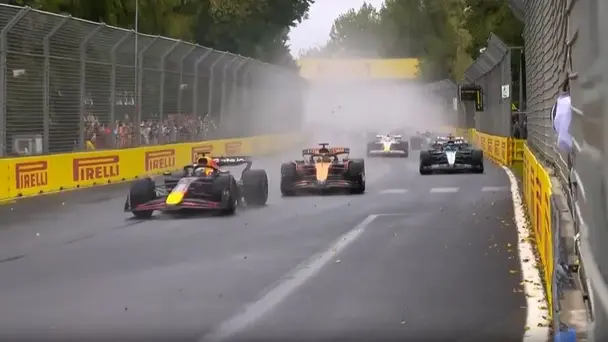 FIERY! Verstappen stormed past Piastri in Lap 1 for P2