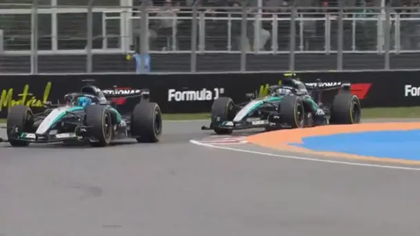SPRINT SHOWDOWN! Russell and Kimi light up Montreal