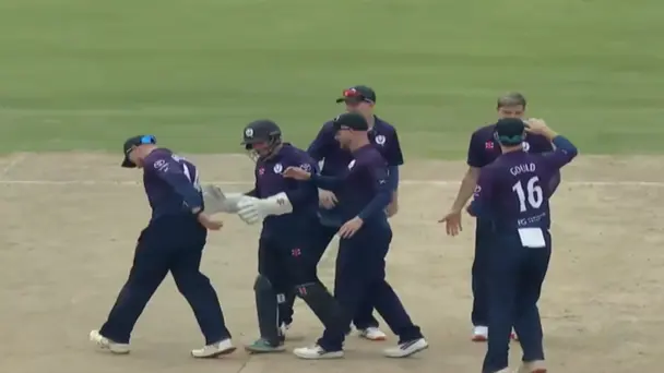 Scotland beat Nepal by 2 runs on DLS method | Match 104