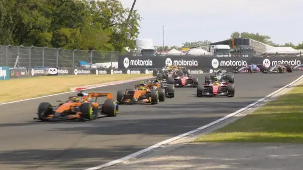 BRILLIANT! Piastri takes the lead on the opening lap in Hungary