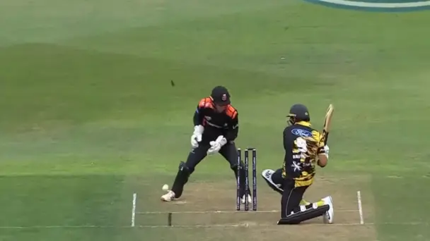 Timber! Tim Pringle castles Rachin Ravindra