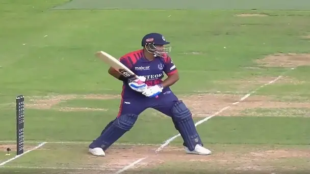SKY-HIGH STATEMENT! Samit Patel powered to 50 with a six