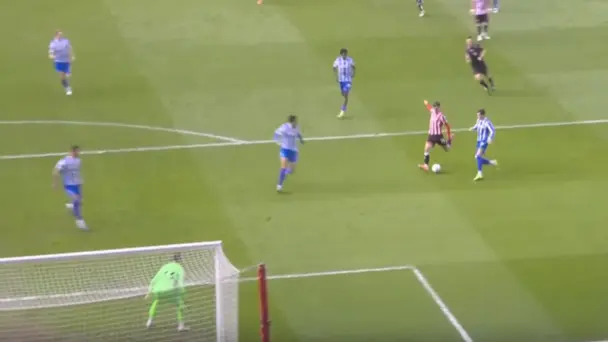 BLIMEY! Harrison Burrows's blazing finish lit up the ground