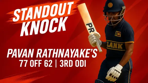 Pavan Rathnayake's 77 off 62 | 3rd ODI