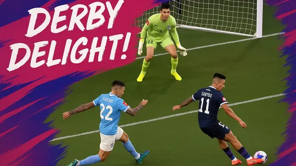 Derby Delight! Clarismario Santos seals it with a curler