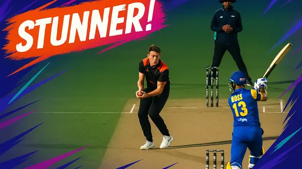 CRIKEY! Matthew Fisher snatches a jaw-dropping caught & bowled