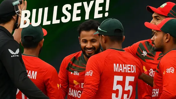 BULLSEYE! Hridoy’s precision ends Robinson's stay 