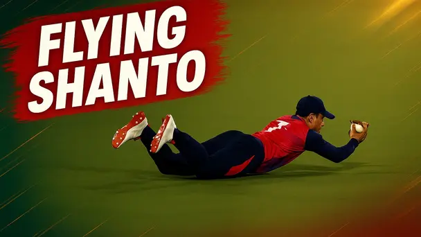 FLYING SHANTO! Sensational dive at long-off ends Asif Ali’s charge