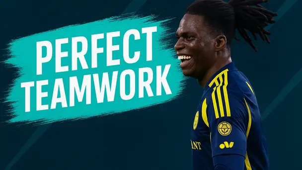 IMPECCABLE TEAMWORK! Woobens Pacius finishes off a brilliant move