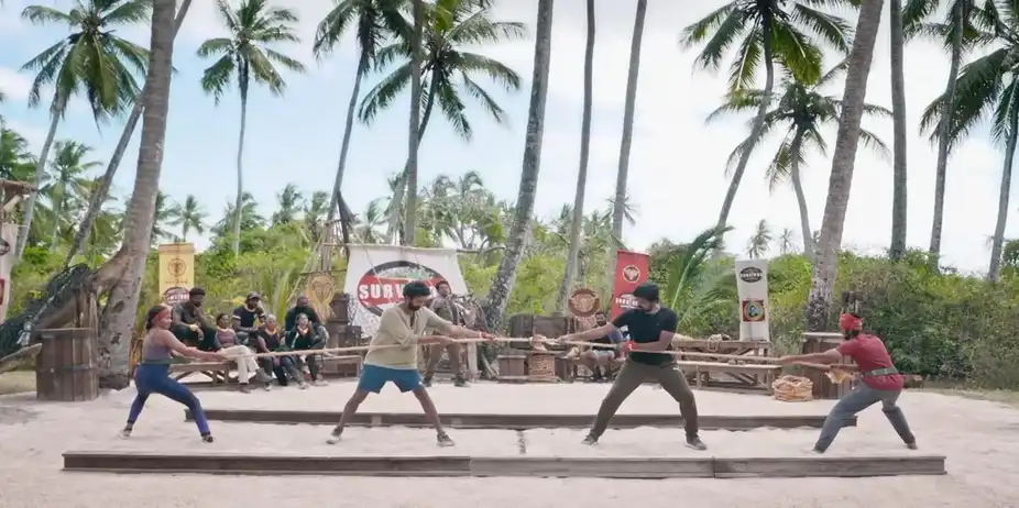 Survivor S1 E38 - Vanessa-Lady Kash Compete with Aishwarya-Saran