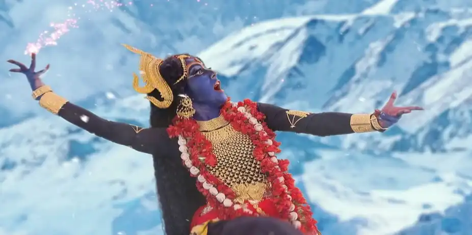 Goddess Parvati as the Fierce Kali | Noborupe Debi Durga