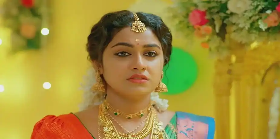 Varun Sees Radhika in a Wedding Saree | Snehapoorvam Shyama