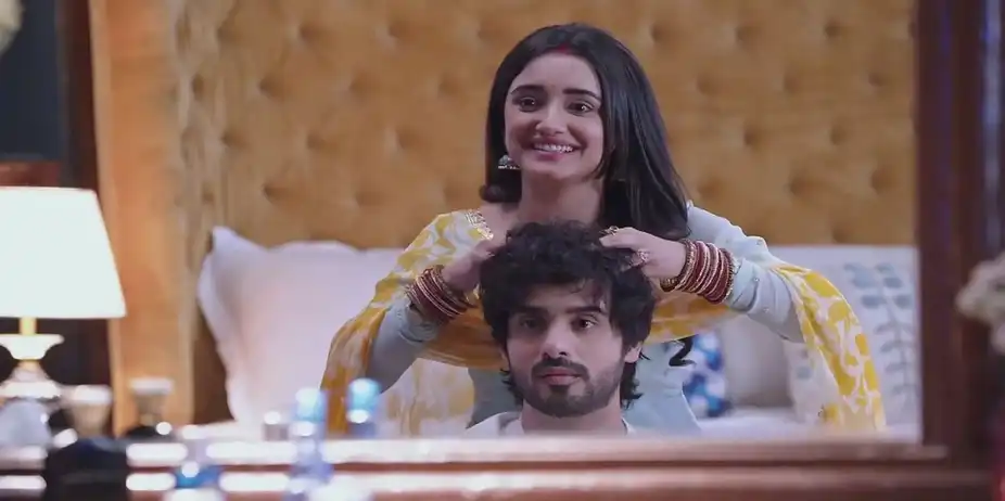 Purvi Gives Rajvansh a Head Massage | Kumkum Bhagya