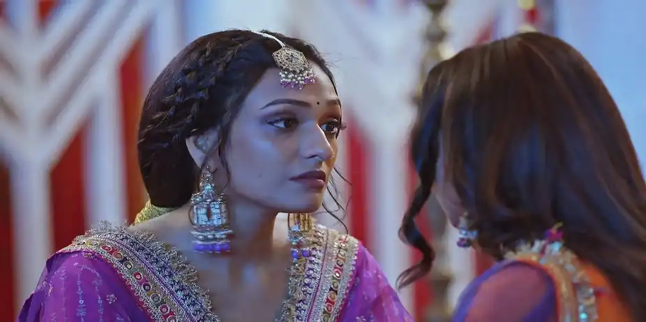 Lakshmi's Attempt to Console an Unhappy Shalu - Bhagya Lakshmi