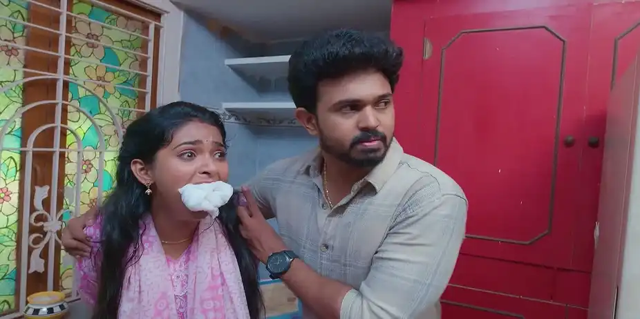 Karthik Hides Dhanalakshmi - Sandhya Raagam