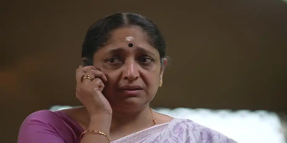 Kamalan Shares His Suspicion with Vishnu - Kudumbashree Sharada