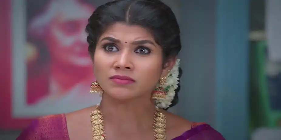 Bhuvaneshwari Slaps Karthik - Sandhya Raagam