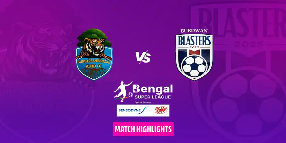Sundarban Bengal Auto Fc Vs Burdwan Blasters - Highlights