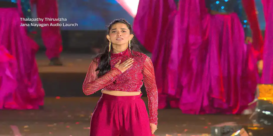 Mamitha’s Ode to Thalapathy Vijay - Jananayagan Audio Launch