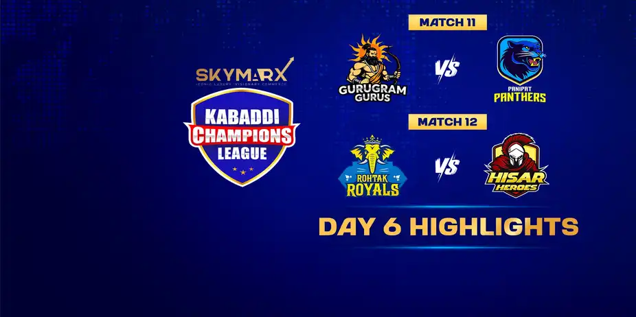 Kabaddi Champions League  Highlights Day 6