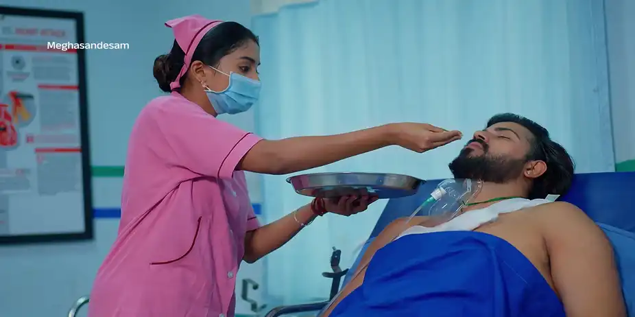 Bhoomi Disguises Herself to Look after Gagan - Meghasandesam - Promo