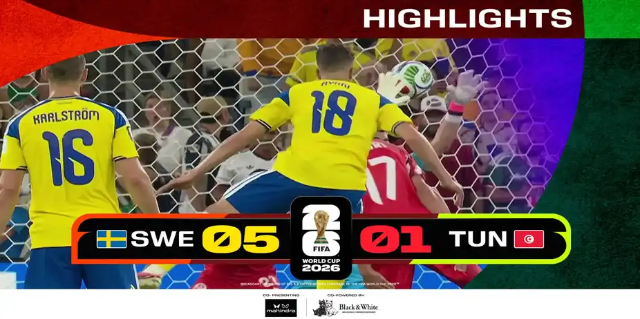 SWE Vs TUN | Highlights | FIFA World Cup 2026