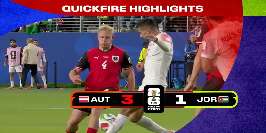 AUT Vs JOR | Quickfire Highlights | FIFA World Cup 2026