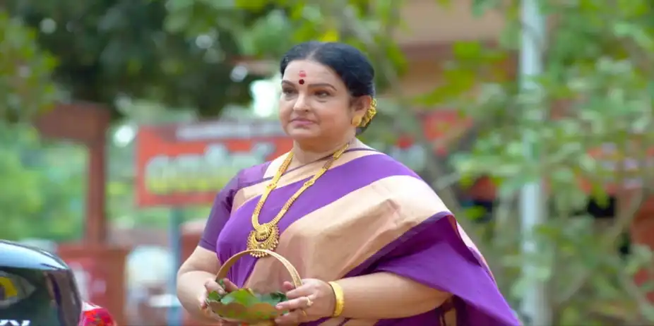 Neeyum Njanum S1 E317 - Gayathriamma Gifts Sreelakshmi a Saree