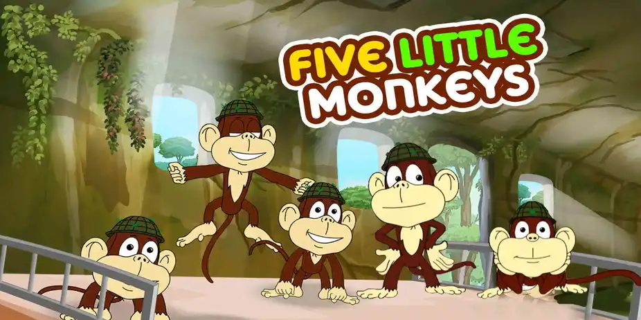 5 Little Monkeys - Samba Style - Hindi