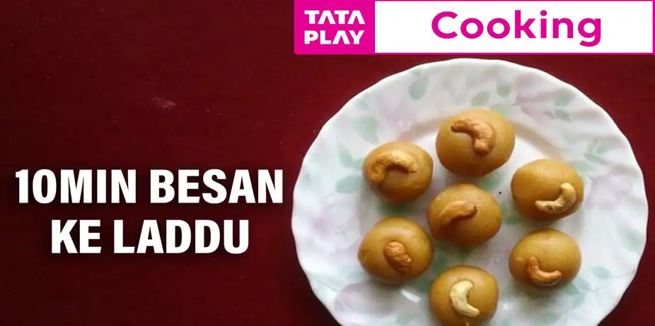 10min Besan Ke Laddu