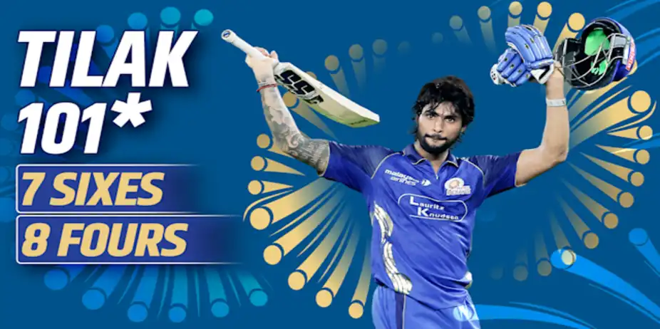 Tilak's 45-ball 101* vs GT