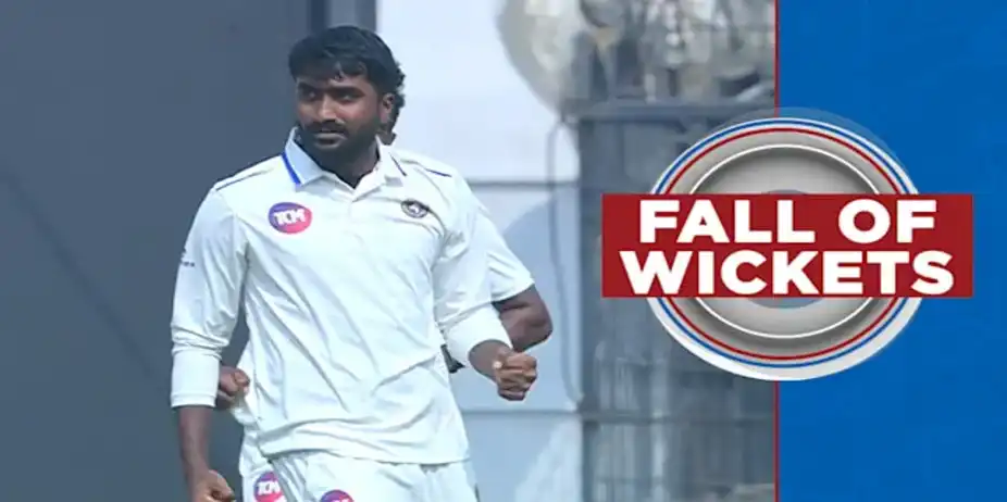 Madhya Pradesh Fall of Wickets vs Kerala, 2nd Inns