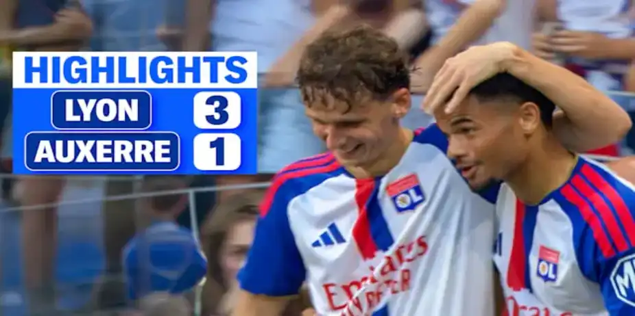 Lyon vs Auxerre: Highlights
