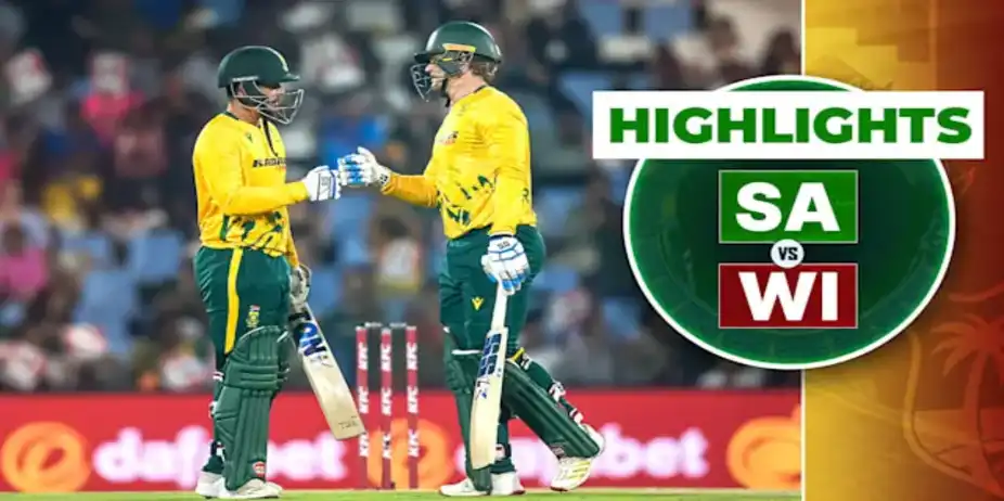 SA vs WI: 2nd T20I, Highlights