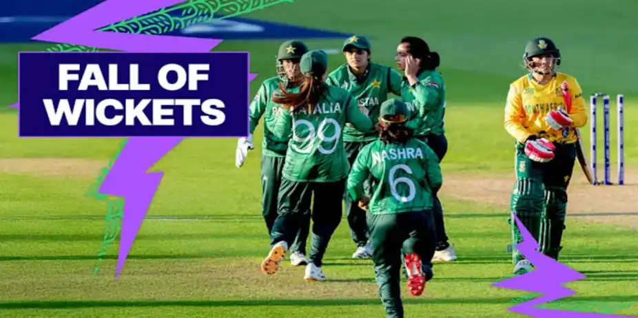 SA Fall of Wickets vs PAK