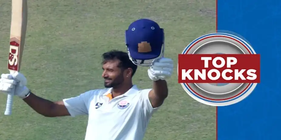 Paras' 106 vs Delhi in 1st Inns