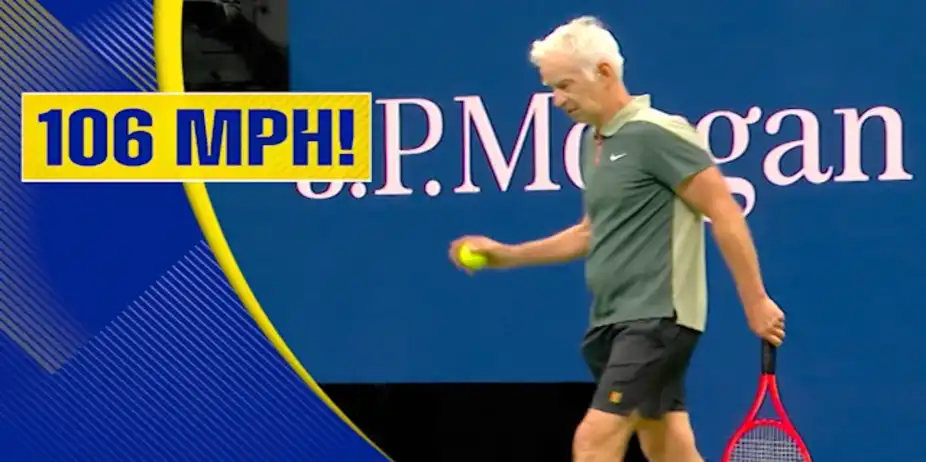 McEnroe's Serve Packs Heat
