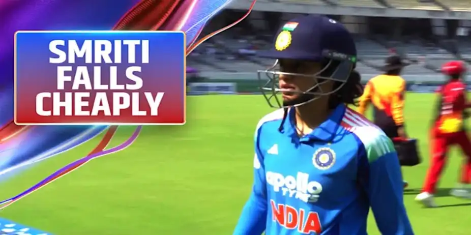 Gone! Smriti Falls For a Duck