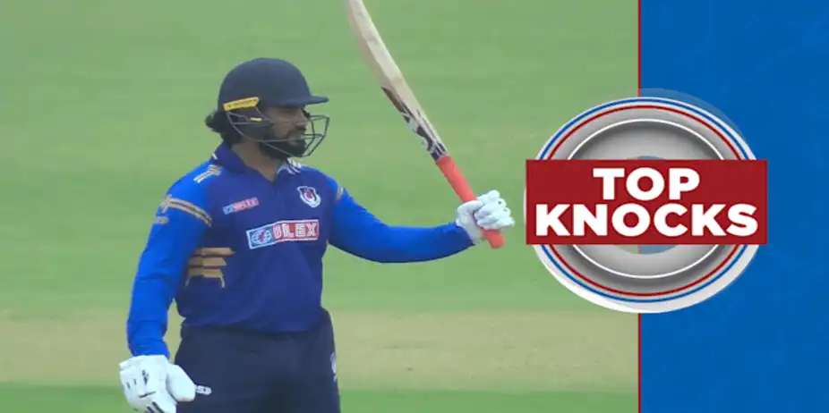 Goswami's 88 vs Saurashtra in QF