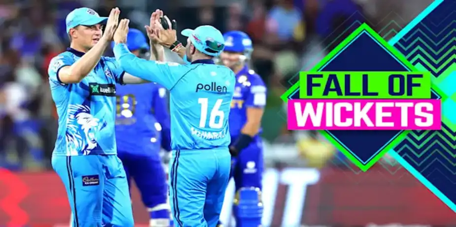 MICT Fall of Wickets vs PC