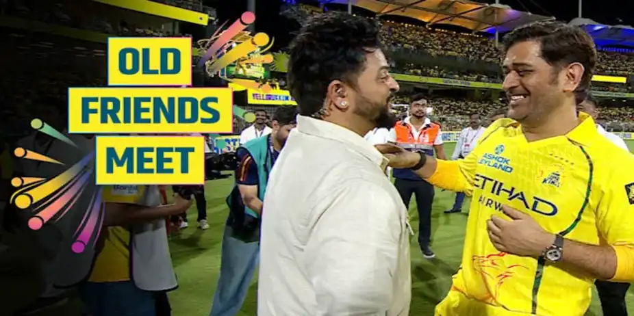 Chinna Thala Greets Thala at Chepauk